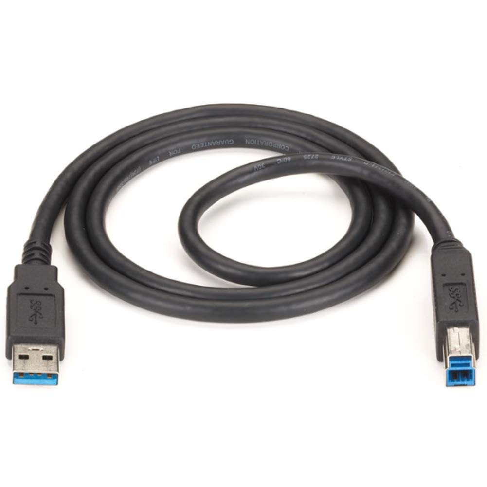 Black Box USB 3.0 Cable Type-A M/Type-B M BK 10FT