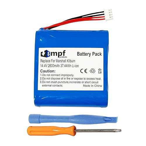 MPF Products 14.4V Battery Replacement Compatible with Marshall Kilburn Portable Bluetooth Speaker