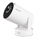 Mini Projector 4K support with Dual-Band WIFI6 5G Wireless 5.4 Bluetooth Android 11, Soundbase Speaker, Auto Vertical Keystone 180°Rotatable Portable