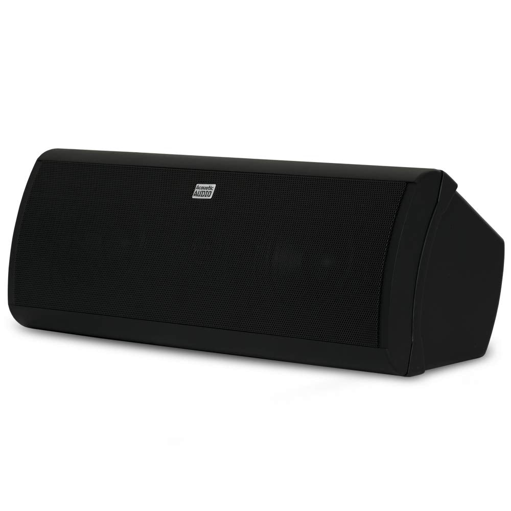 Acoustic Audio by Goldwood Acoustic Audio AA40CB Indoor Center 3 Way Speaker 500 Watts Black Bookshelf, 4-Inch