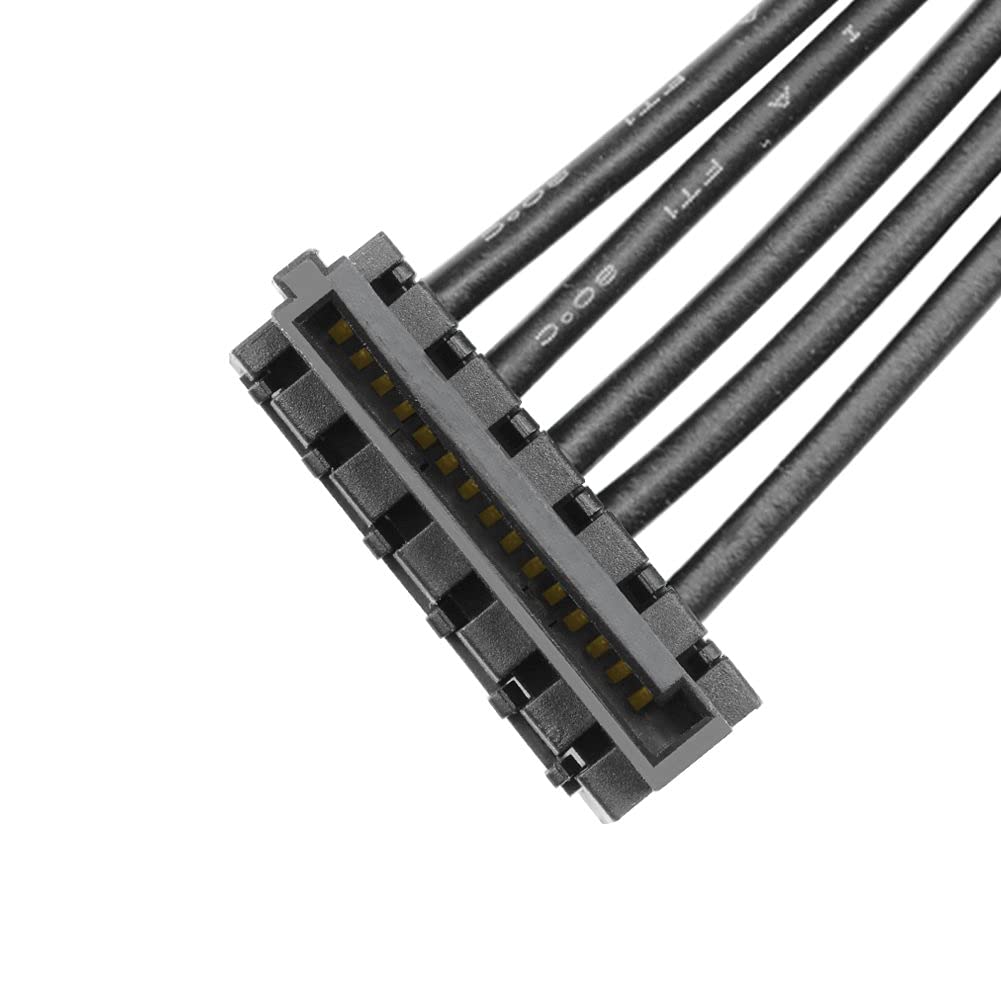 J&D (2 Pack 15 Pin SATA to 4 SATA Power Splitter Extension Cable, Female to Male, 20 inch