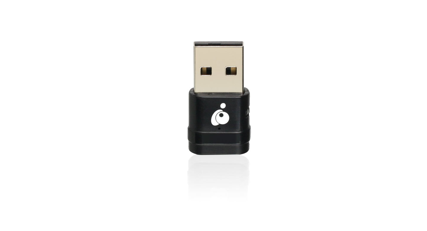 IOGEAR Mini Wireless AC600 Dual-Band USB Transmitter - 802.11ac Wireless Dual-Band - 433Mbps on 5GHz and 150Mbps on 2.4GHz - Convenient LED status