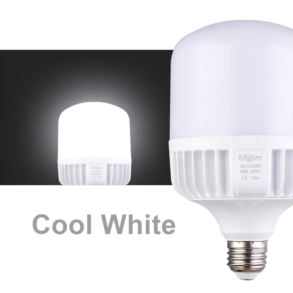 VELNEX High Watt LED Bulbs 250W-300W Equivalent, 35W Bright White 6000K