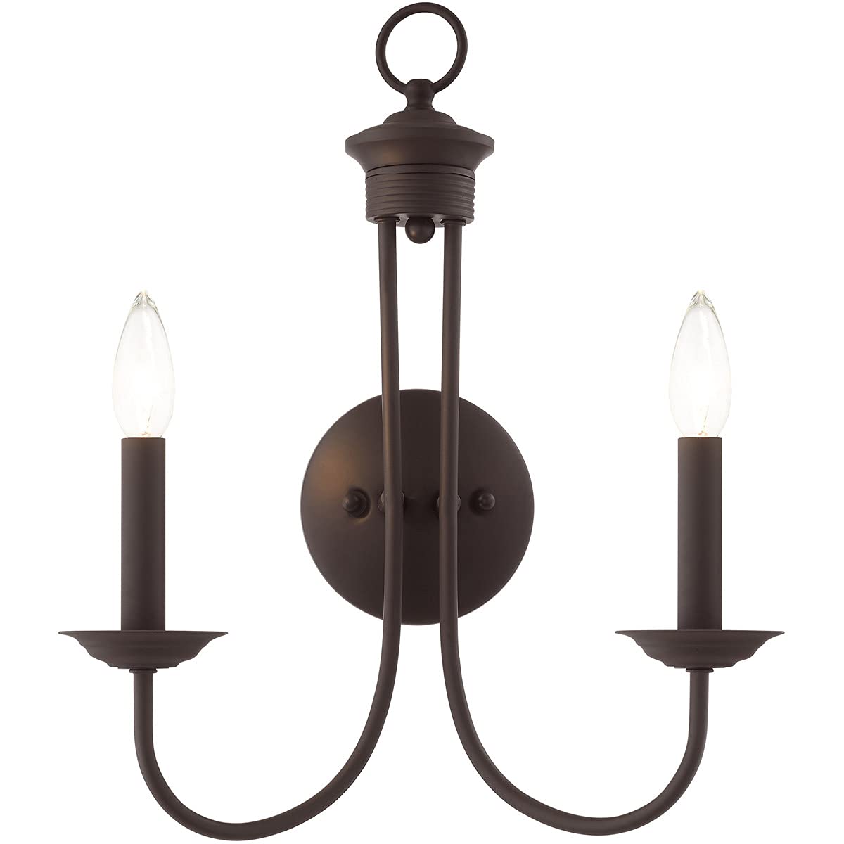 Livex Lighting 42682-07 2 Light Bronze Wall Sconce