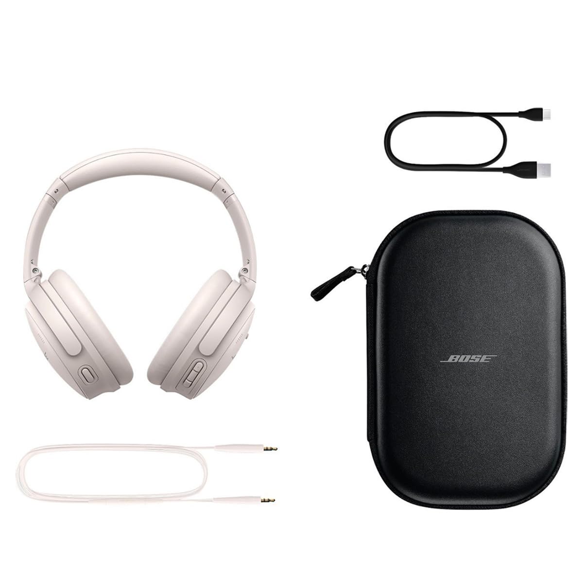 Bose QuietComfort Bluetooth Headphones, Wireless Headphones with Active Over Ear Noise Cancelling and Mic, + Green Extreme 20W 2-Port Wall Charger…