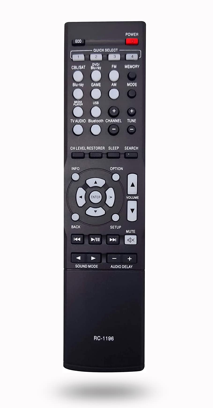 RC-1196 Replacement Remote Control for Denon AV Receiver AVR-S500BT AVR-X510BT AVR-X520BT AVR-S510BT