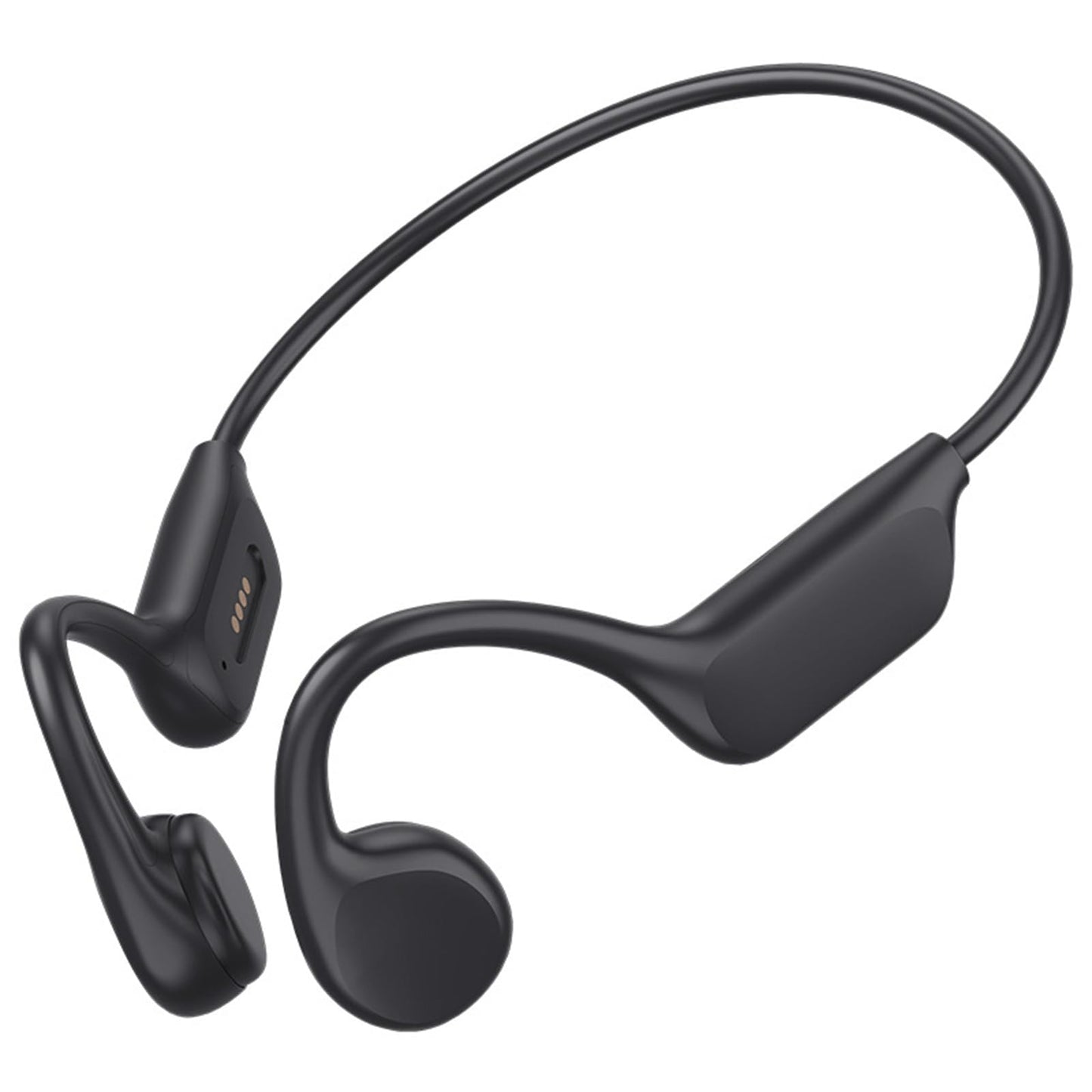 GZLMMY Bone Conduction Headphones IPX8 Waterproof 32GB Bluetooth 5.3 Wireless Headset with Microphone for Swim (Black)