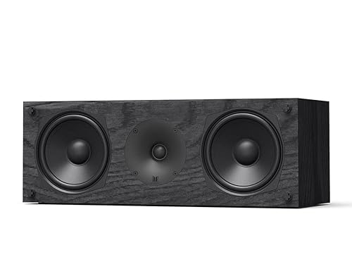 Monolith C5 Center Channel Speaker - Black (Each) Powerful Woofers, Punchy Bass, High Performance Audio, for Home Theater System - Audition Series