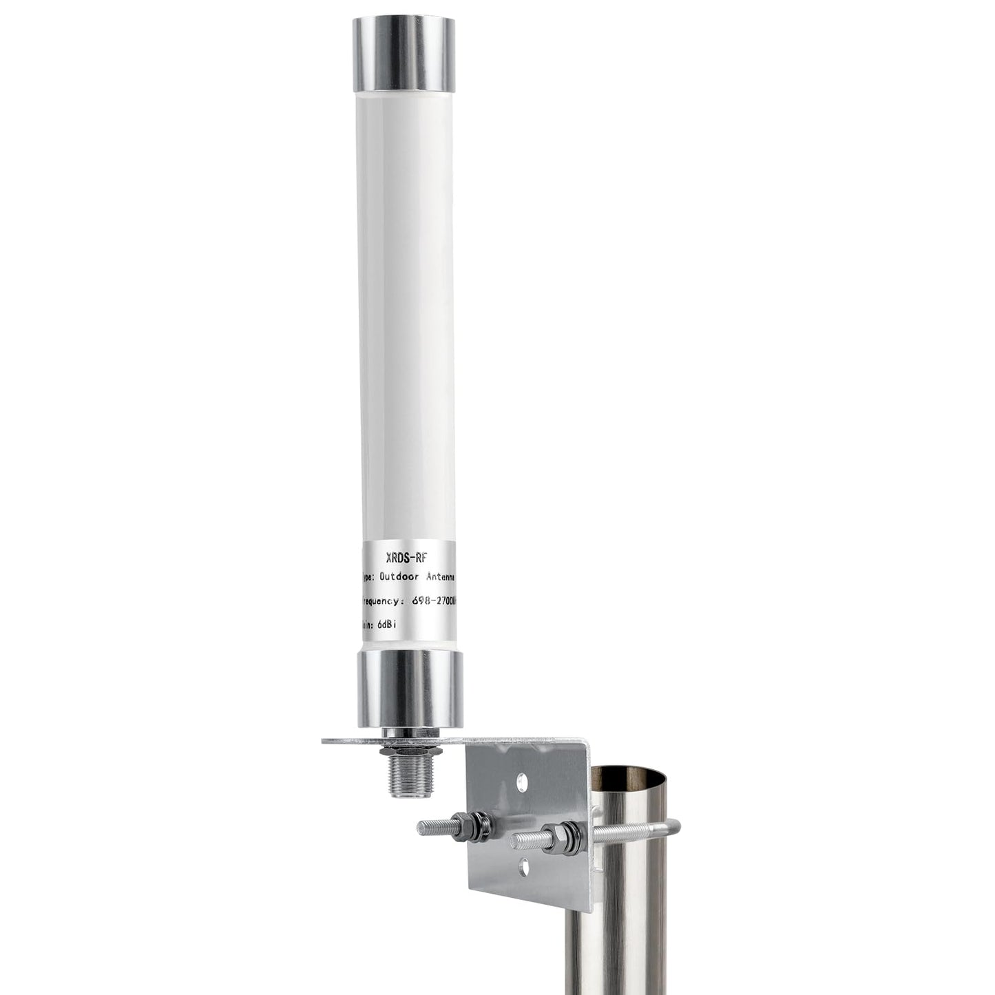 XRDS-RF 4G LTE Antenna 6dBi Omni-Directional Outdoor Fixed Mount Antenna with N Female Connector for Router, Modem, Radio, Signal Amplifier