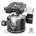 Tripod Ball Head, CAVIX H-46 Metal Ball Head Camera Tripod Head 44lbs/20kg Load with Arca Swiss Quick Release Plate for Tripod, Monopod, DSLR, Camera