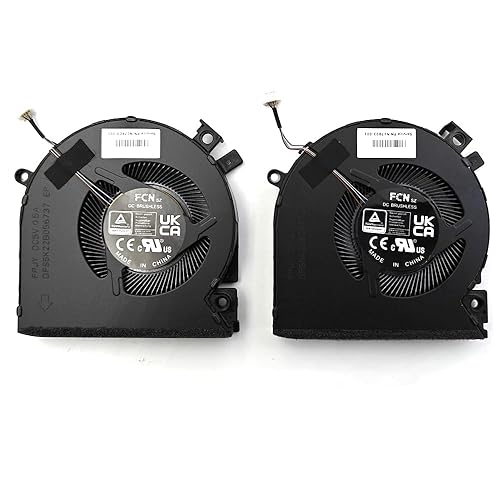 KGIGIBE Replacement CPU & GPU Cooling Fan for HP Victus 15-FA0031DX 15-1072WM 15-FA1093DX 15-FB1013DX 15-FB0121NR 15-FA 15-FB Series Laptop One Pair
