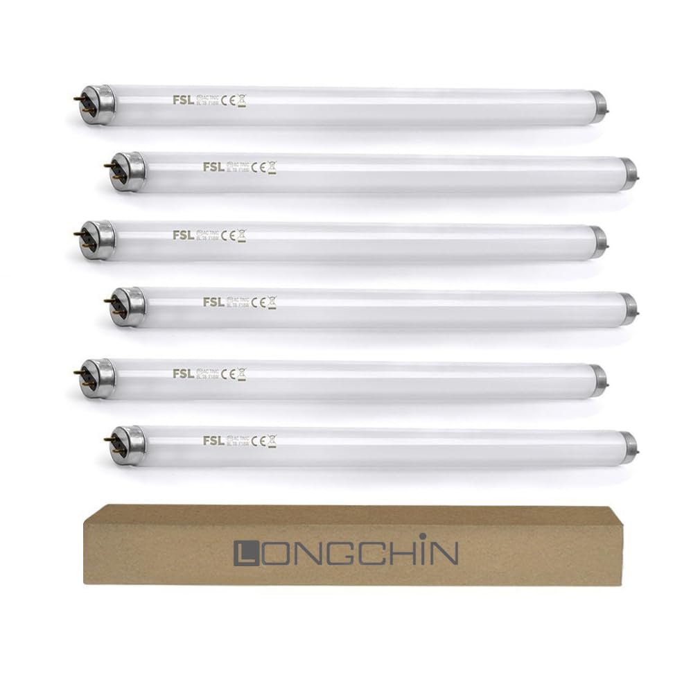 Longchin T8 10W Bug Zapper Replacement Light Bulbs for 20W Electric Insect Killer T8F10W BL Light Tube Compatible with Aspectek, Liba and Other 20W