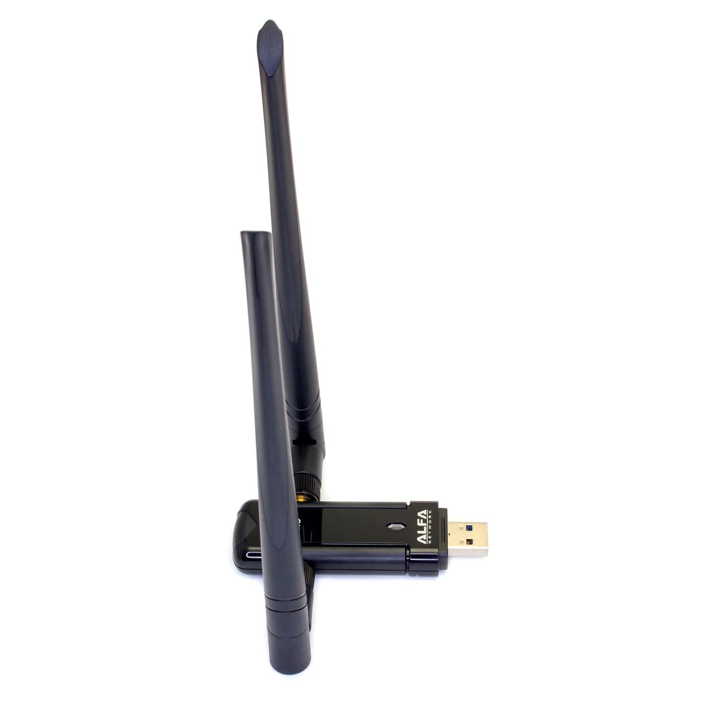 Alfa Long-Range Dual-Band AC1200 Wireless USB 3.0 Wi-Fi Adapter w/2x 5dBi External Antennas - 2.4GHz 300Mbps / 5Ghz 867Mbps - 802.11ac & A, B, G, N