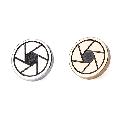 DBZZ Camera Shutter Button for Fujifilm x-t50 x-t30 xt200 xt100 xpro2 xpro3 xe4 xa7 for Nikon f3 f3ma for Olympus (Brass and Silvery)