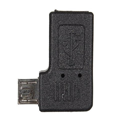 Tekit USB2.0 5P Micro Male to Mini USB Female Right Angle Elbow Plug Power Adapter Travel Plug Adapter. Female Socket Mini-USB to 90 Degree Angle…