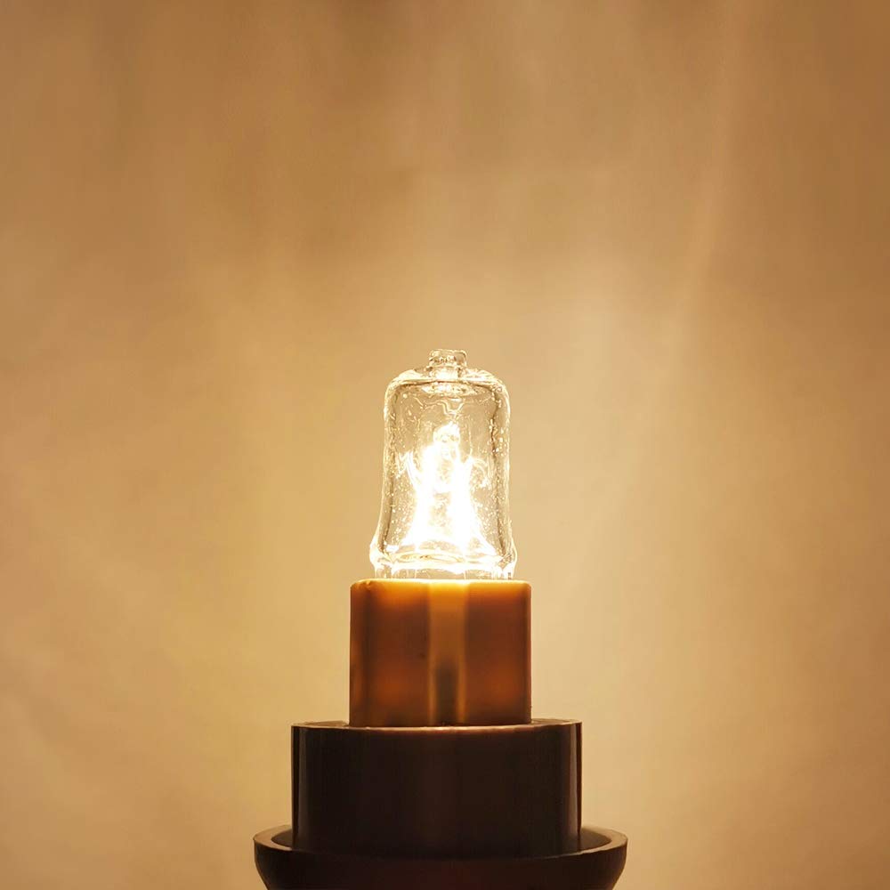 YBEK G9 Halogen Bulb 40W 120V T4 JCD Type G9 Base 2 Pin Light Bulb for Range Hood Lights, Bathroom Light Bulbs, Microwave Ovens Candle Warmer Light
