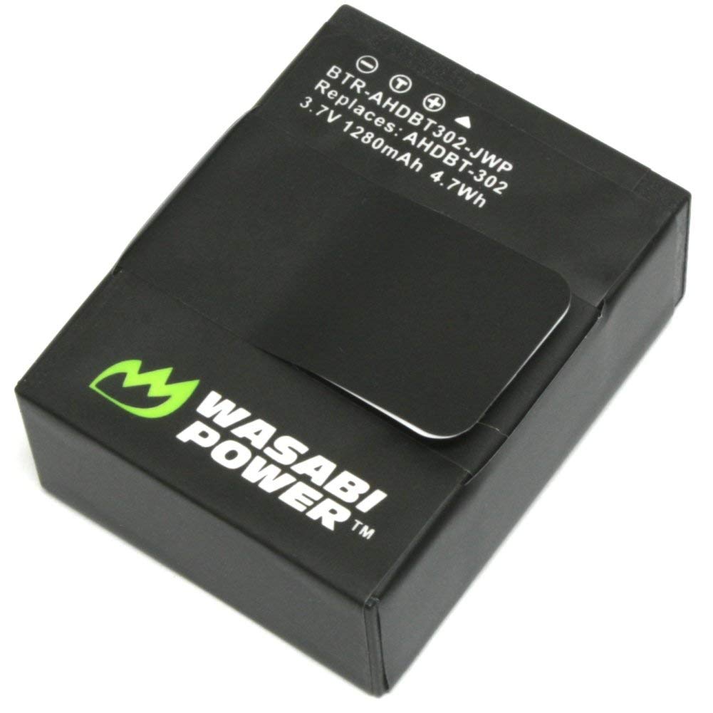 Wasabi Power Battery for GoPro HERO3, HERO3+ and GoPro AHDBT-201, AHDBT-301, AHDBT-302 (1280mAh)