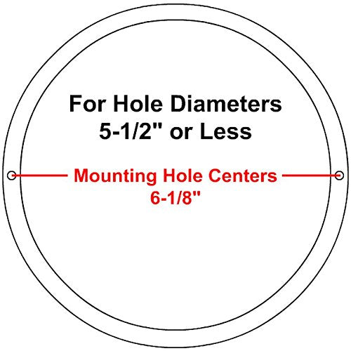 Reliable Hardware Company RH-4002-6.5-2-A White Surface Mount 6-1/2" Speaker Covers, Pair