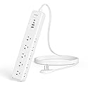 5Ft Power Strip Surge Protector - TerHavn Extension Cord with 15 AC Outlets and 4 USB Ports for for Home, Office, Dorm Essentials, 1080 Joules,15A