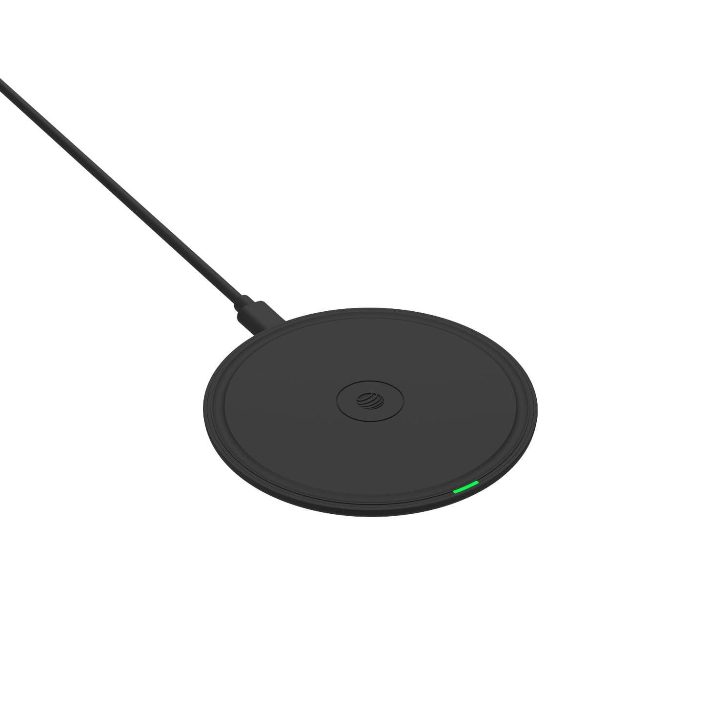 AT&T 15W Qi Wireless Charging Pad - Case-Friendly USB-C Fast Charging Station for iPhone 17/16/15/14, AirPods, Samsung Galaxy S25/S24, Pixel, and All
