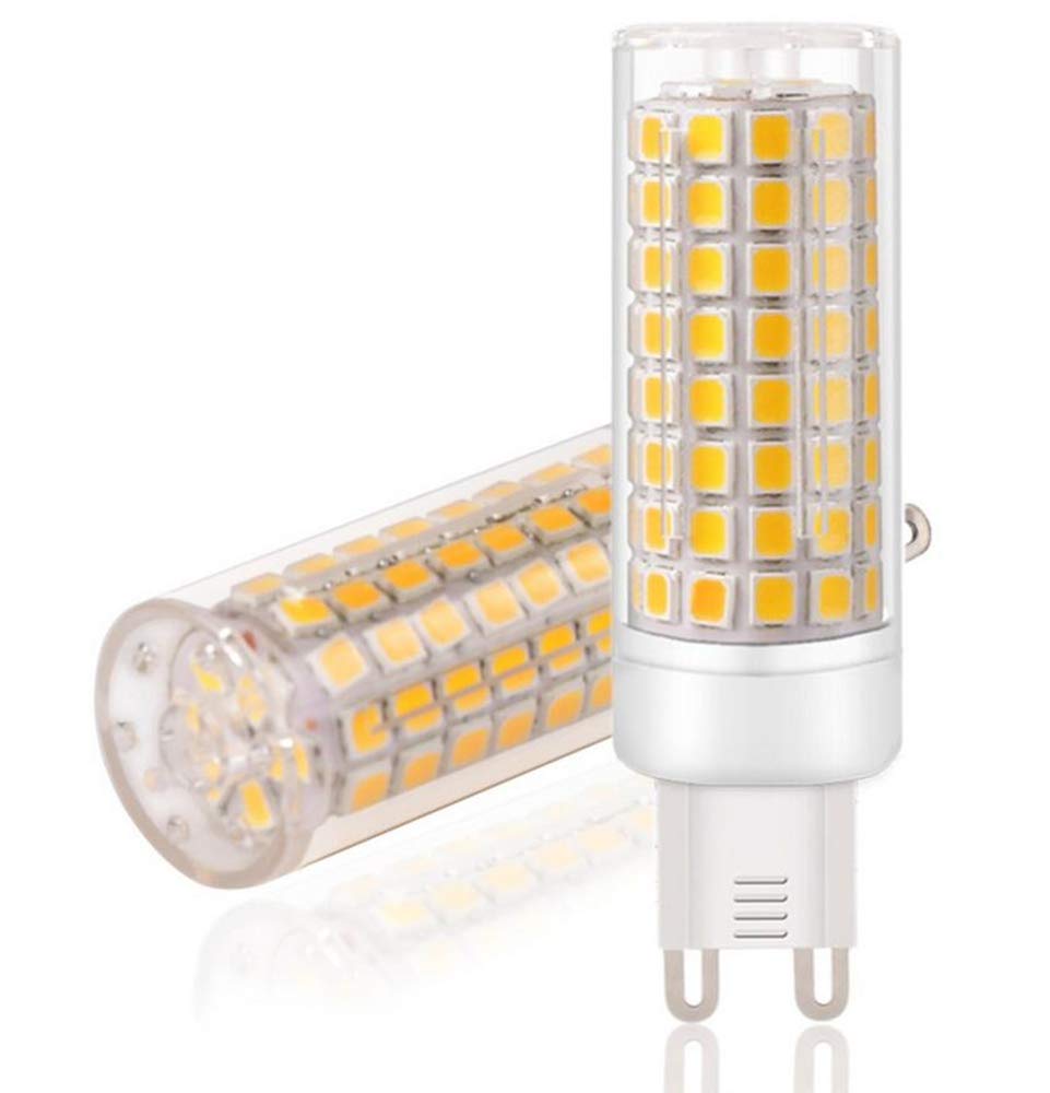 G9 LED Light Bulbs G9 Bi-Pin Base 9W (Equivalent to 100W Halogen Replacement) Warm White 3000K LED Corn Light for Home Living Room Bedroom