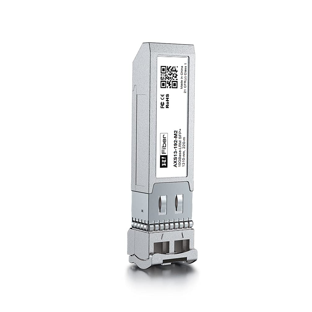 H!Fiber SFP+ 10GBase-LRM Transceiver Module Compatible for Cisco SFP-10G-LRM, Meraki MA-SFP-10GB-LRM, Ubiquiti, Mikrotik, Netgear, D-Link, Supermicro