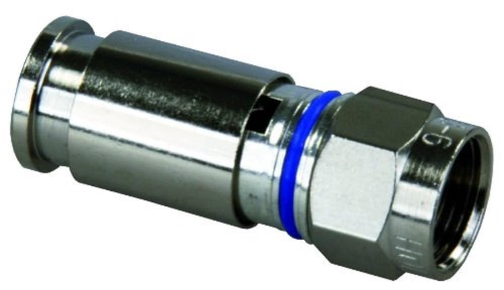 JR Products 47291-25 RG6 Compression Fitting for HD/Satellite