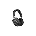 Bowers & Wilkins Px8 Over-Ear Headphones Wireless Bluetooth Noise Cancelling, Luxurious Materials, 30-Hour Battery Life, 15-Min Quick Charging, Black