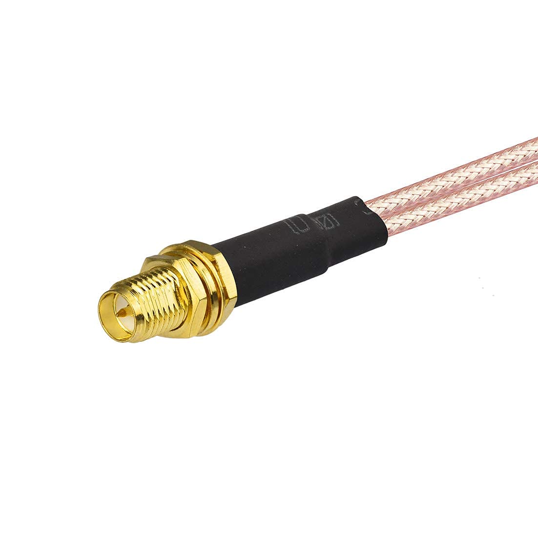 Bingfu RP-SMA Female Bulkhead Mount to Dual RP-SMA Male WiFi Antenna Adapter Splitter Cable 15cm 6 inch for WiFi Router Hotspot Wireless Mini PCI