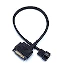 OPSFALCON 2 Pack SATA to 3 Pin / 4 Pin PMW 12V PC Case Fan Power Adapter Cable, 3-Pin or 4-Pin (PWM Connector) to 15 Pin SATA Computer Cooler Cooling