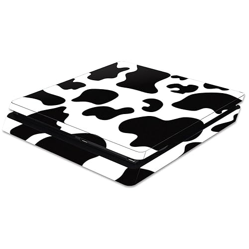 MightySkins Skin Compatible with Sony PS4 Slim Console - Cow Print | Protective, Durable, and Unique Vinyl Decal wrap Cover | Easy to Apply, Remove