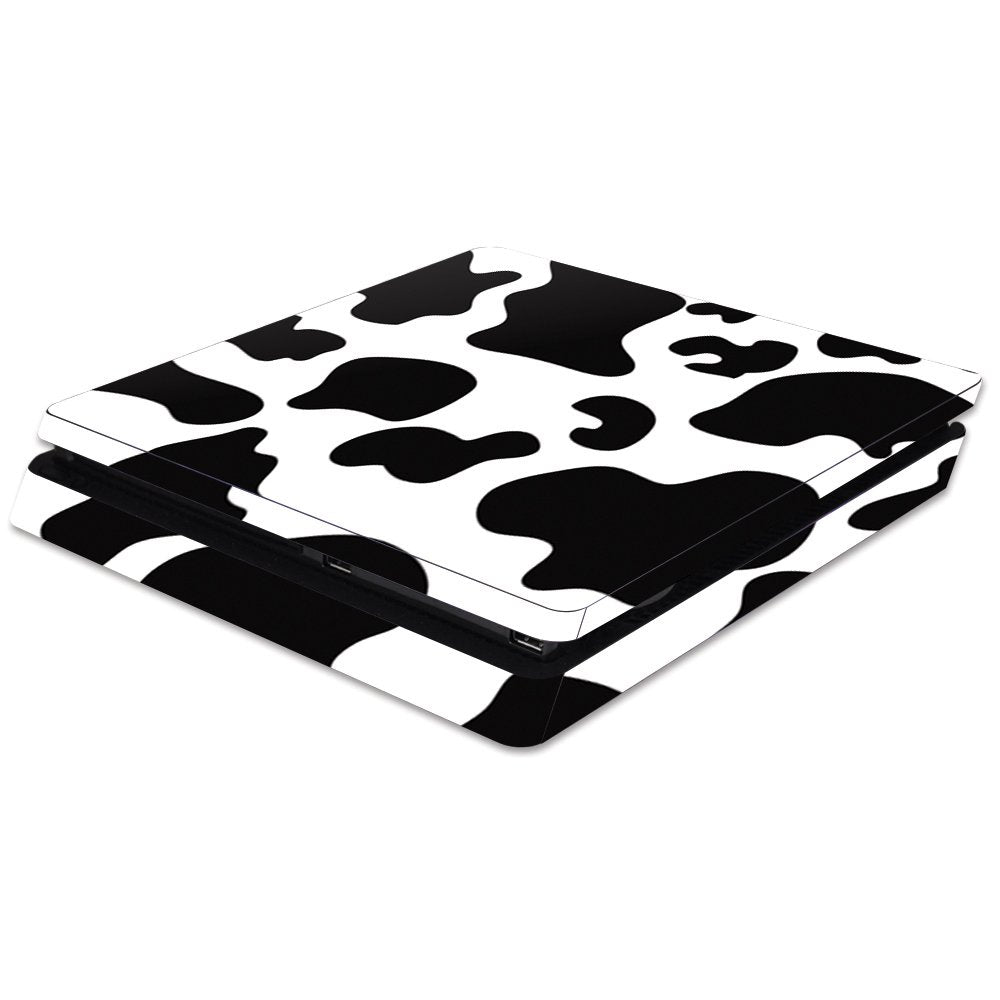 MightySkins Skin Compatible with Sony PS4 Slim Console - Cow Print | Protective, Durable, and Unique Vinyl Decal wrap Cover | Easy to Apply, Remove