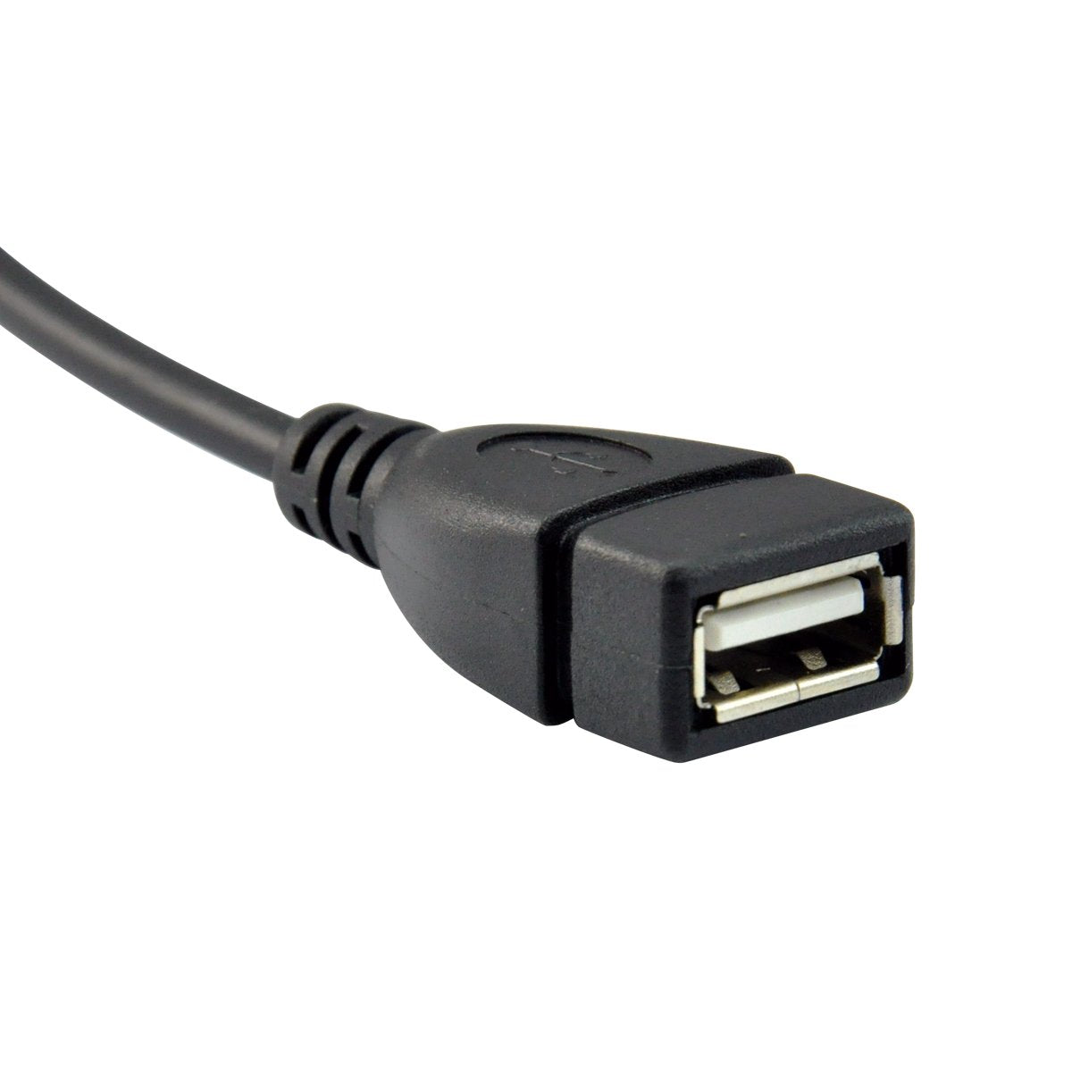UCEC USB 2.0 Extension Cable, USB Cable Extender USB 90 Degree Adapter- Right Angle A Male to Female - 0.7 Feet (20cm)