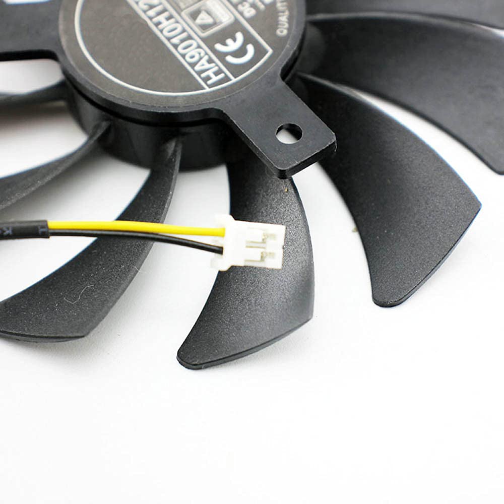 Rakstore 85mm Graphics Card Cooling Fan Replacement for MSI GTX1050 GTX 1050 Ti RX560 Quiet Cooler Fan (2 Pin)