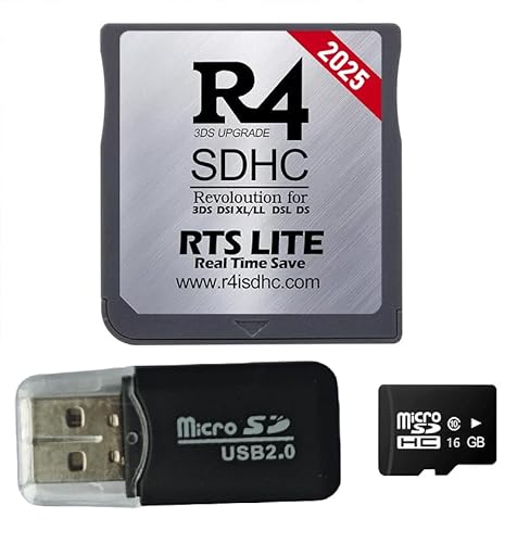 Pro Version 16GB Micro SDHC Dual Core Revolution Cartridge Compatible with New 2DS/3DS/LL/XL NDSL NDSI, Include a Card Adapter, NO Timebomb, Preloaded