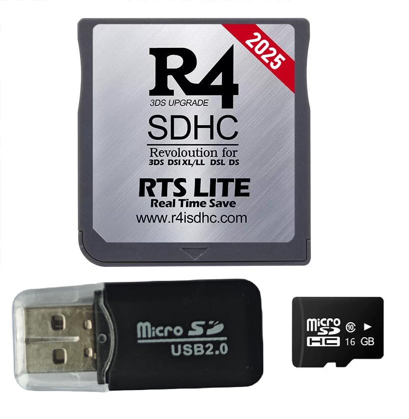 Pro Version 16GB Micro SDHC Dual Core Revolution Cartridge Compatible with New 2DS/3DS/LL/XL NDSL NDSI, Include a Card Adapter, NO Timebomb, Preloaded