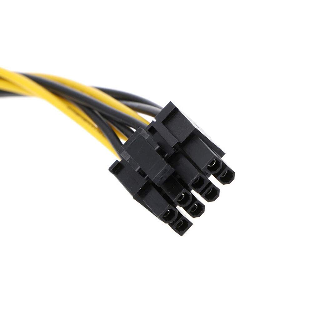 axGear Dual SATA to PCI-E Power Cable 15Pin SATA to 8 pin / 6 pin Video Card Power Wire