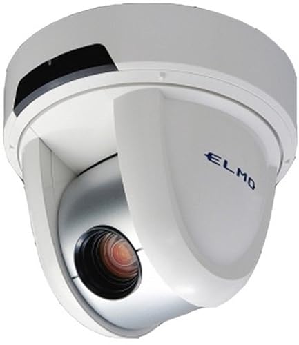 Elmo 9760-2 model PTC-400C Indoor PTZ Dome Color Camera with 12x Optical Zoom, Day Night Function and Remote Control - 12 VDC