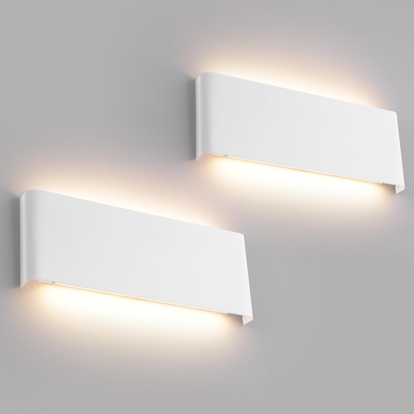 Mille Luckiole 11 Inch Hallway LED Wall Light,Dimmable 3000K-6500K 5 Color Selectable,Modern LED Sconce Wall for Stairwell,Bedroom,and Bathroom Vanity