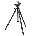 SLIK Professional 4 Tripod with PRO Head 3-Way Panhead - Supports 22.00 lb (9.980 kg), for Mirrorless/DSLR Sony Nikon Canon Fuji Cameras and More