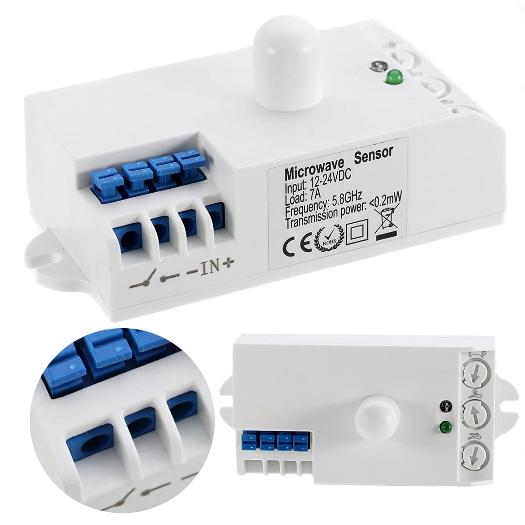 DC 12V-24V 5.8GHz Microwave Radar Motion Sensor Human Body Induction Switch for Switch Accessories