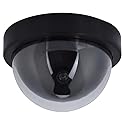 ASHATA Fake Security Camera, MR-02Y Dummy Fake Dome Surveillance Security Camera Simulated Decoy Camera Fake Camera with 1pc Flashing LED Light