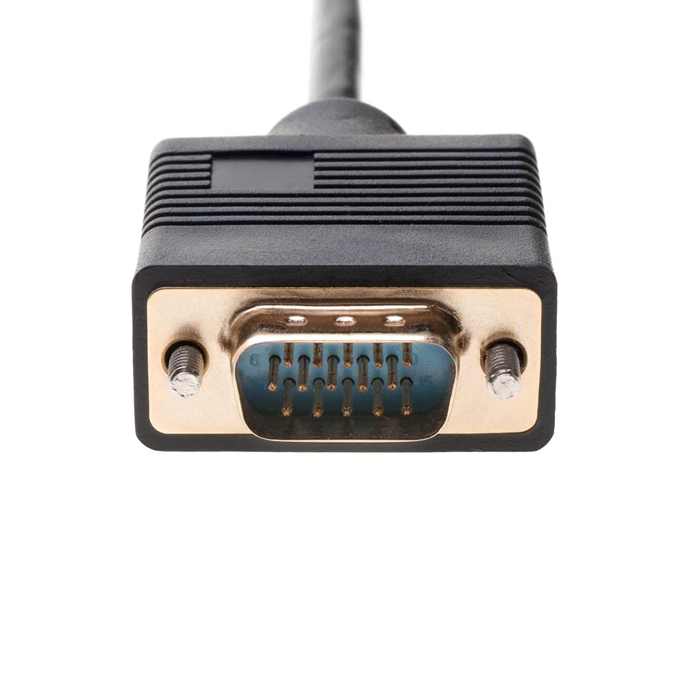 Cables Direct Online 25FT SVGA Monitor Cable - Male to Male VGA to VGA 1080P for PC, Projector, Laptop, TV