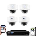 GW Security AutoFocus 4K (8MP) Smart AI Motorized Zoom Security Camera System, 8 Channel 12MP NVR with 4 x 8 Megapixel 2.7-13.5mm 5X Optical Zoom