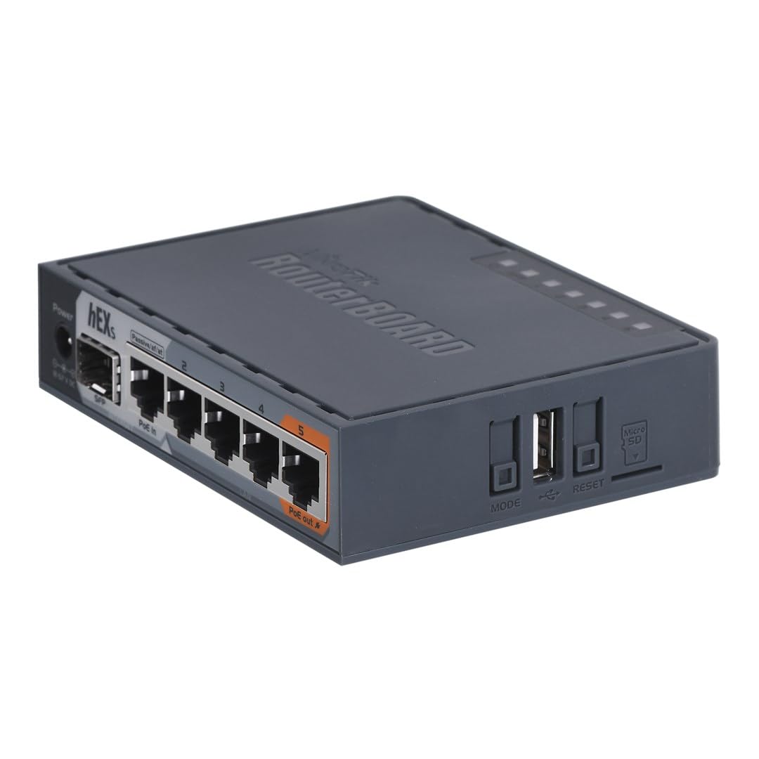 Mikrotik hEX S RB760iGS Router 5X Gigabit Ethernet, SFP, Dual Core 880MHz CPU
