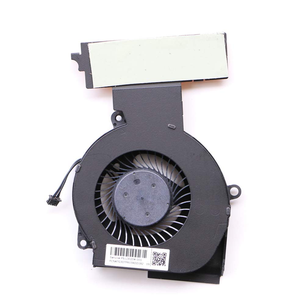 Z-one Fan Replacement for HP Omen 15-DC Series CPU Cooling Fan 4-Wires 4-pins L30204-001