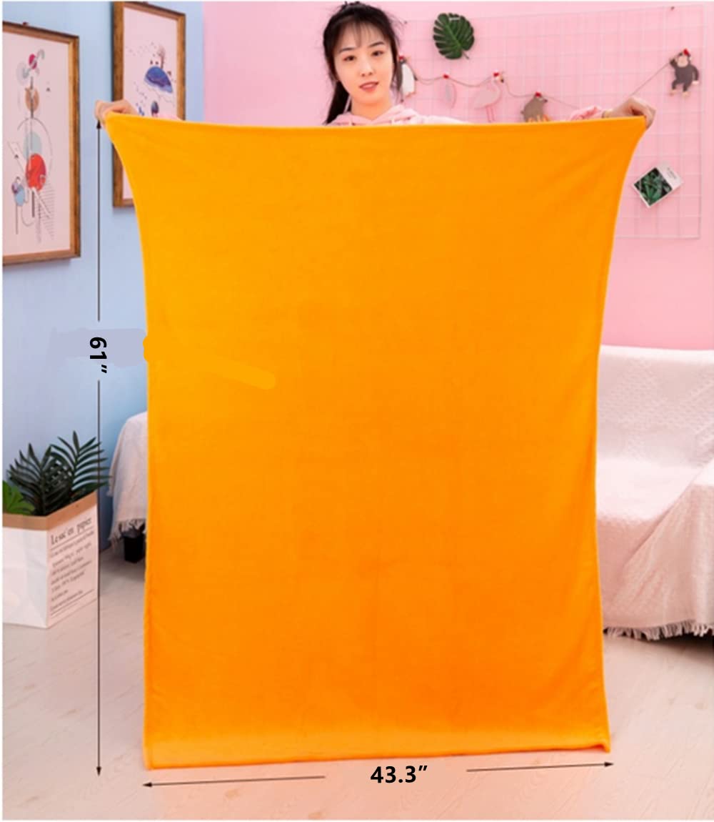 YUDONG Kids Stuffed Animal Travel Blanket and Pillow Set, Adorable 3 in 1 Multifunctional Fruit Plush Pillow with Hand Warmer Design, Perfect for…