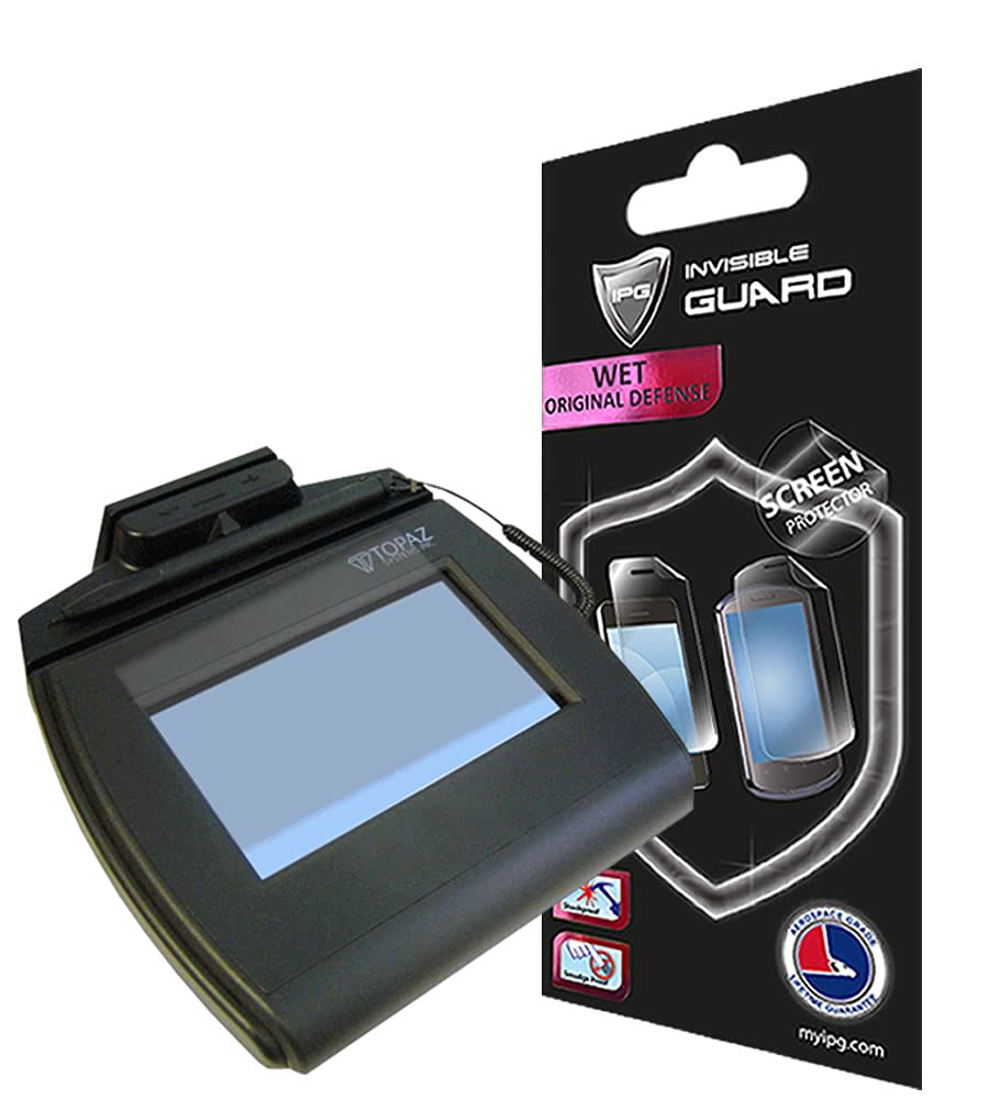 IPG For Topaz signature pads 750 series T-LBK750,TM-LBK750 (3 Units) Screen Protector Hydrogel Invisible Ultra HD Clear Film Anti Scratch Skin