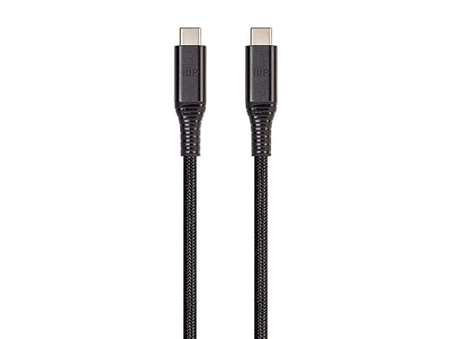 Monoprice AtlasFlex Series Durable USB 3.2 Gen 2 USB-C Data & Power Kevlar Reinforced Nylon-Braid Cable, 10Gbps, 5A/100W PD, 1m, Black