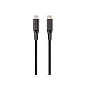 Monoprice AtlasFlex Series Durable USB 3.2 Gen 2 USB-C Data & Power Kevlar Reinforced Nylon-Braid Cable, 10Gbps, 5A/100W PD, 1m, Black